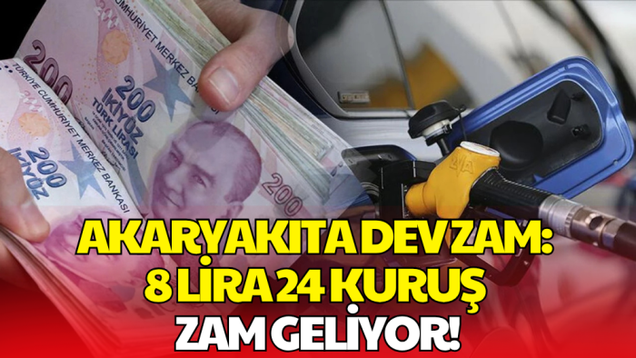 Motorine Dev Zam Geliyor! 8 Lira 24 Kuruş Artacak